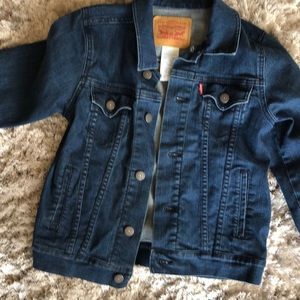 Levi’s Dark Wash Denim Jean Jacket Boys